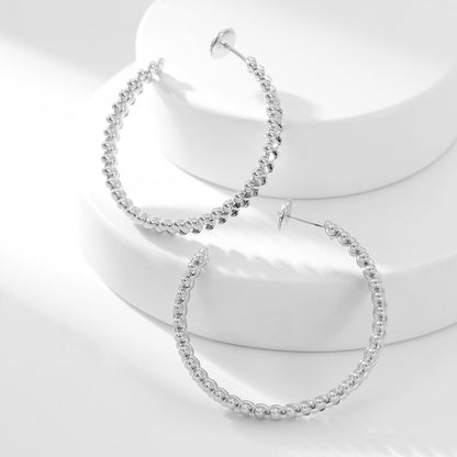 [Luna Brilliance] CLASH HOOP LARGE EARRINGS