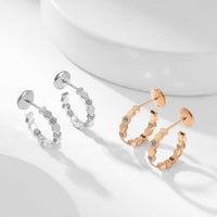 [Luna Brilliance]BEE LOVE DIAMOND HOOP EARRINGS