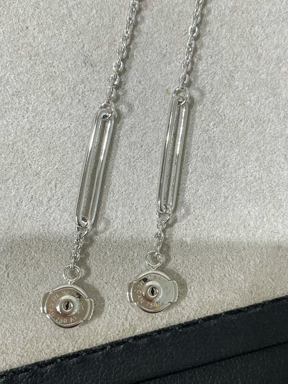 [Luna Brilliance]CHAINE CHAOS DIAMOND DROP EARRINGS