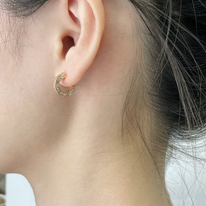 [Luna Brilliance] LOVE DIAMOND EARRINGS