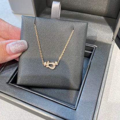 [Luna Brilliance]FORCE 10 DIAMOND PINK GOLD NECKLACE MINI MODEL