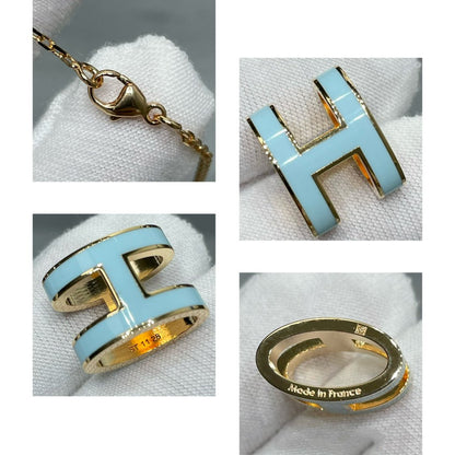 [Luna Brilliance]POP H SKY BLUE NECKLACE