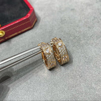 [Luna Brilliance] LOVE 5.5MM DIAMOND PAVED EARRINGS