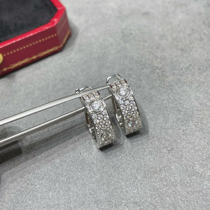 [Luna Brilliance] LOVE 5.5MM DIAMOND PAVED EARRINGS