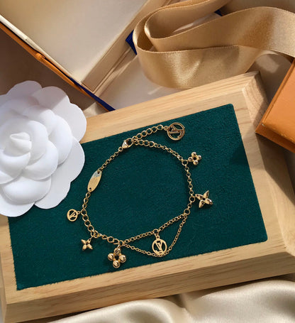 [Luna Brilliance]BLOOMING PINK GOLD MOP BRACELET