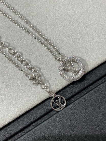 [Luna Brilliance]BY NIGHT DIAMOND PAVED NECKLACE