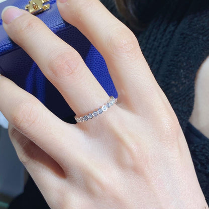 [Luna Brilliance]BEE LOVE DIAMOND PAVED SMALL RING