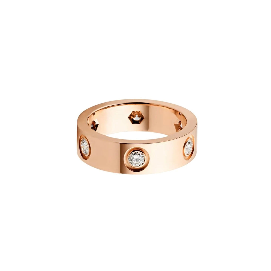 [Luna Brilliance] LOVE 5.5MM 6 DIAMOND RING