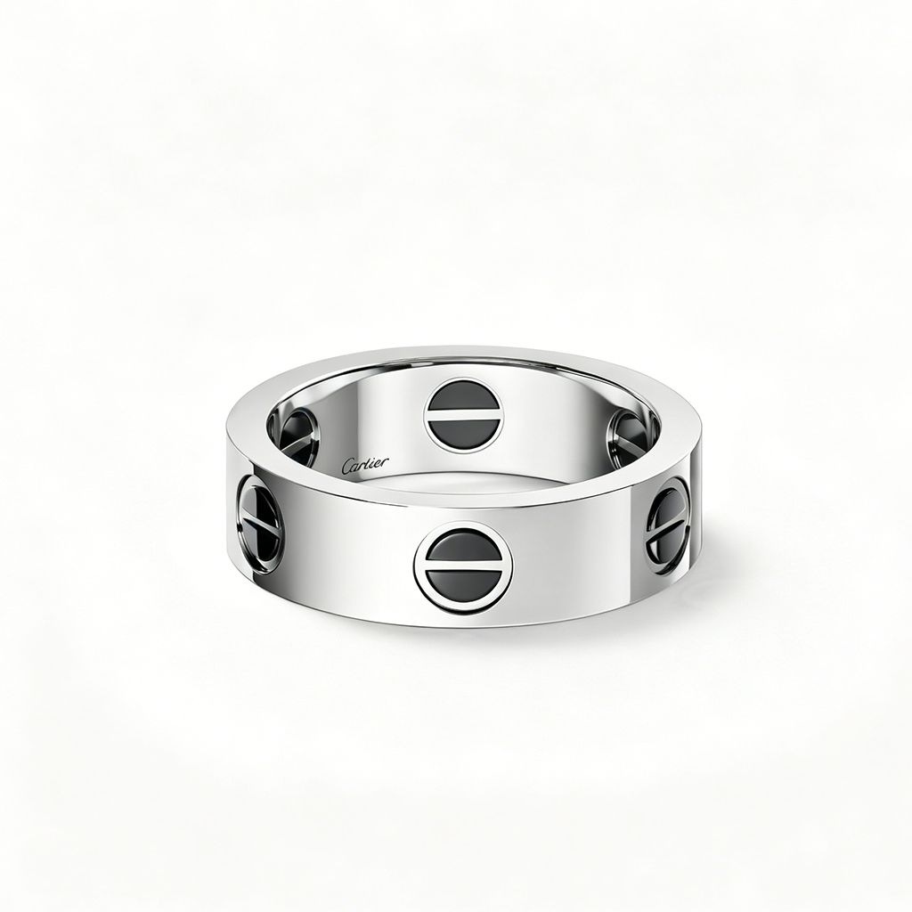 [Luna Brilliance] LOVE RING 5.5MM NO DIAMONDS  CERAMIC
