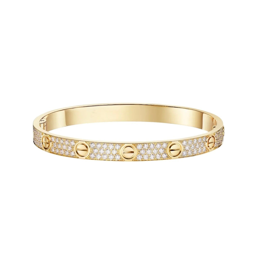 [Luna Brilliance] LOVE BRACELET 6.1MM DIAMOND-PAVED