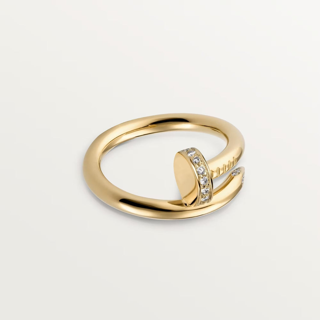 [Luna Brilliance] JUSTE RING 2.6MM HALF DIAMOND
