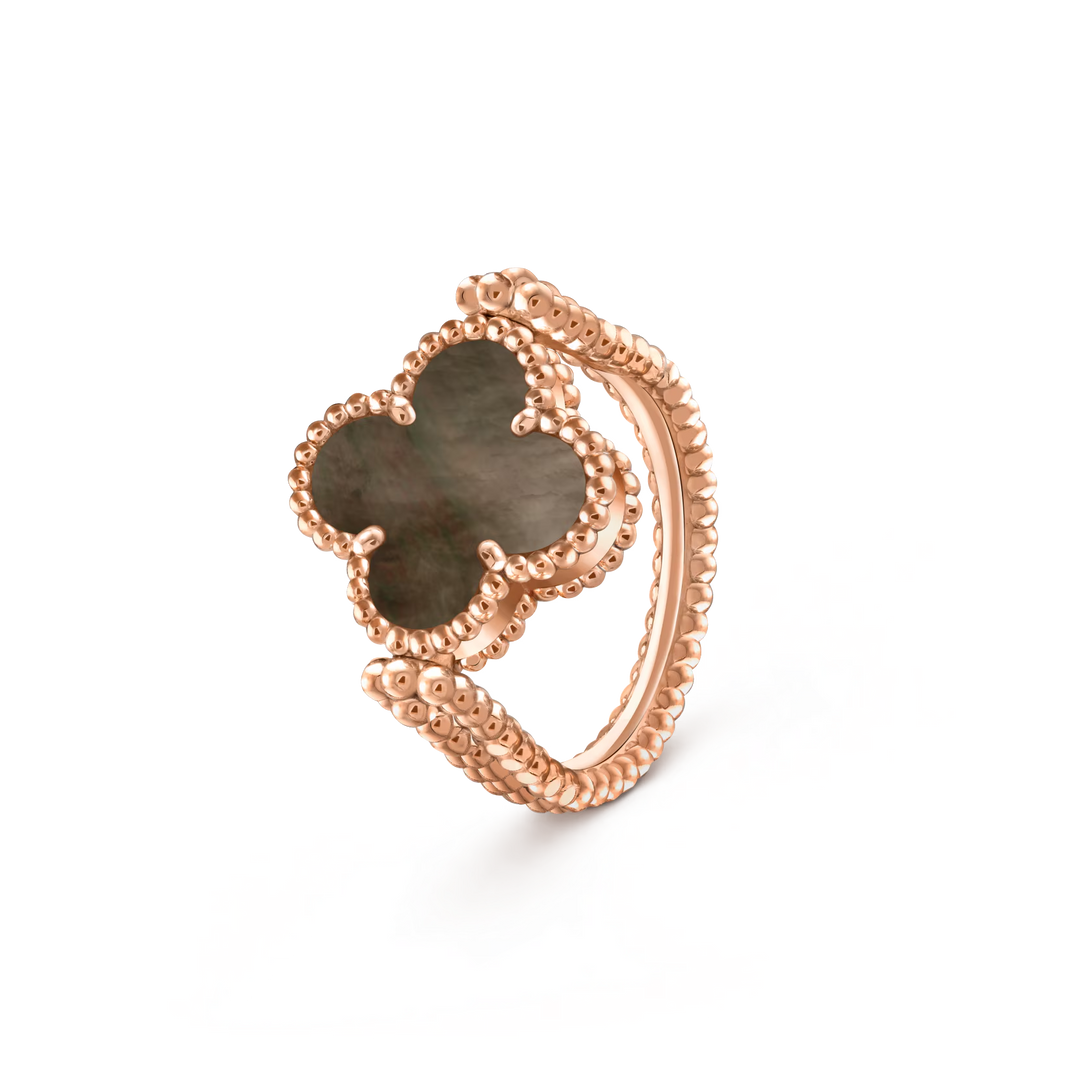 [Luna Brilliance]CLOVER RIVERSIBLE RING ROSE GOLD COLLECTION