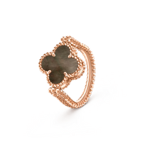 [Luna Brilliance]CLOVER RIVERSIBLE RING ROSE GOLD COLLECTION