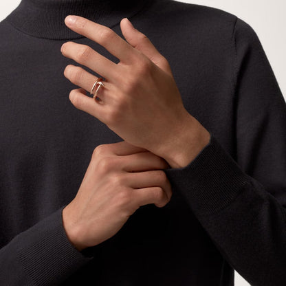[Luna Brilliance] JUSTE RING 2.6MM HALF DIAMOND