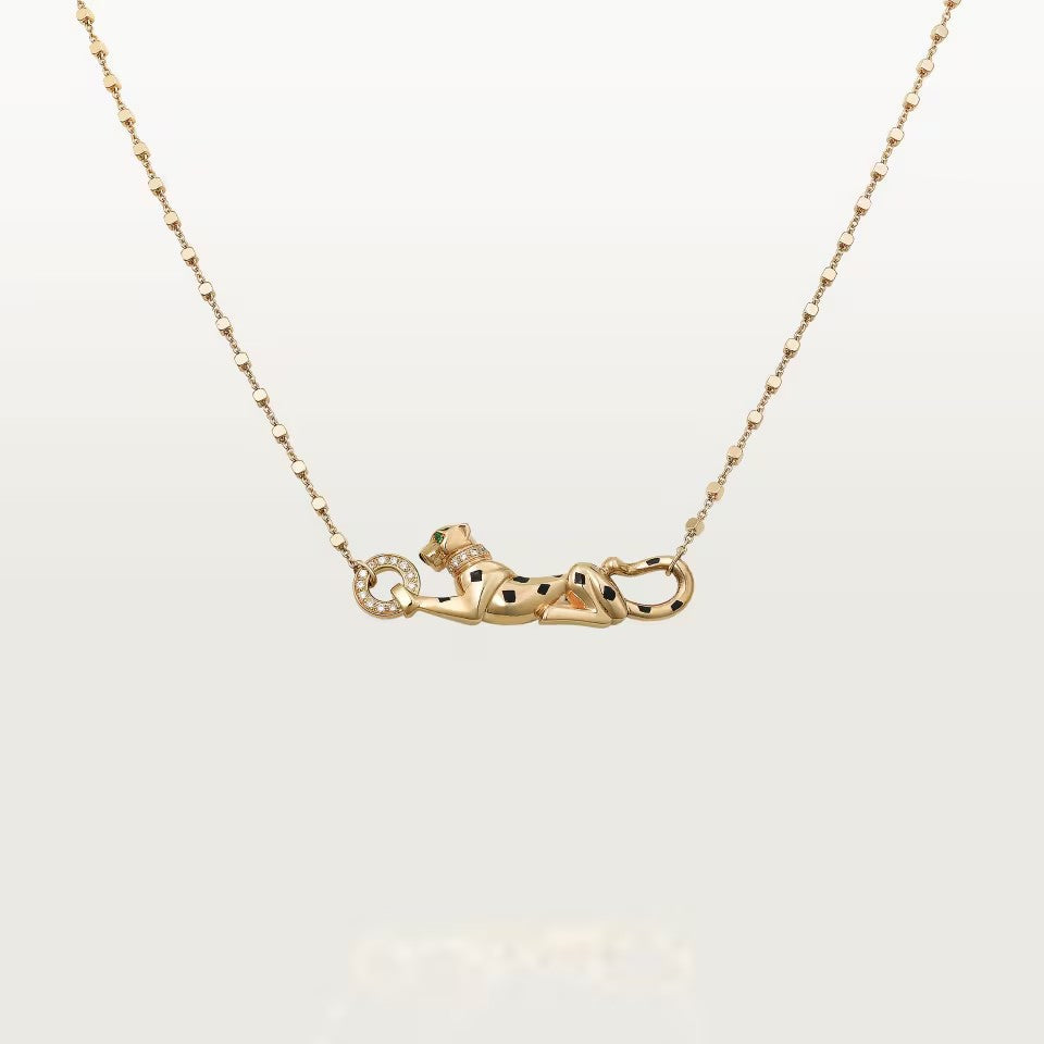 [Luna Brilliance] PANTHERE FULL DIAMOND NECKLACE