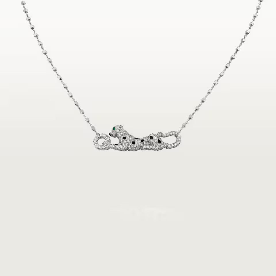 [Luna Brilliance] PANTHERE PAVED DIAMOND NECKLACE