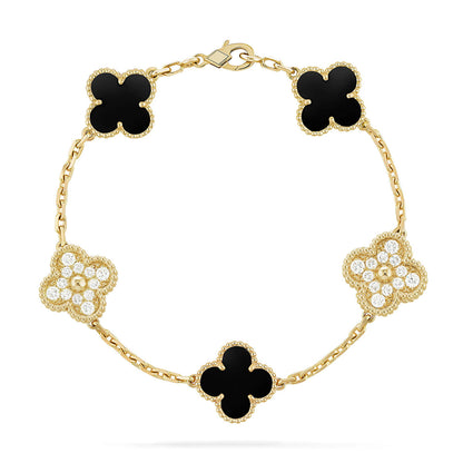 [Luna Brilliance]Clover 5 Motifs  Duo Bracelet Stack Set