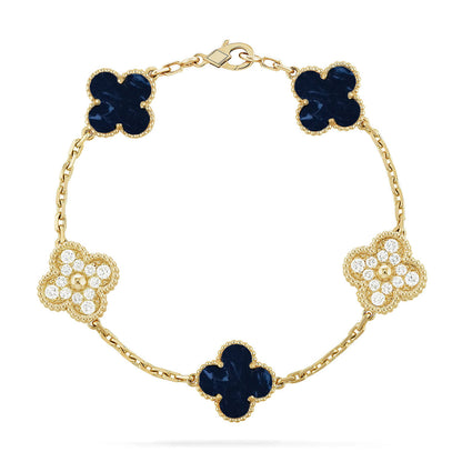 [Luna Brilliance]CLOVER 5 MOTIF PIETERSITE BRACELET COLLECTION