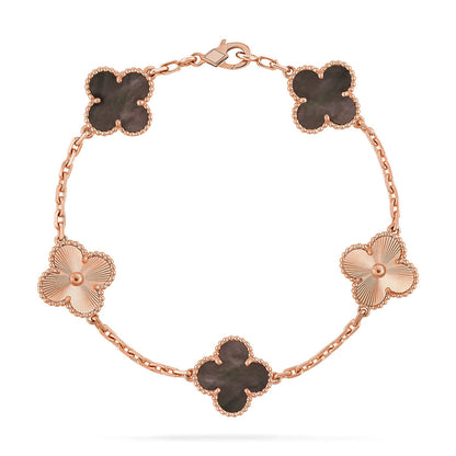 [Luna Brilliance] CLOVER 5 MOTIF GRAY MOP BRACELET COLLECTION