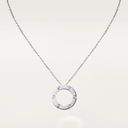 [Luna Brilliance] LOVE NECKLACE 16MM 3 DIAMONDS