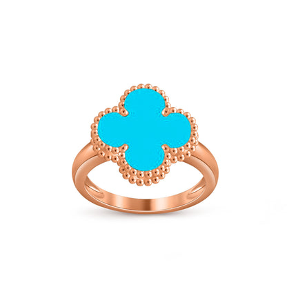 [Luna Brilliance]CLOVER RING ROSE GOLD COLLECTION