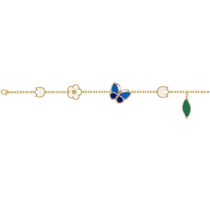 [Luna Brilliance]LUCKY SPRING BUTTERFLY 5 MOTIF BRACELET