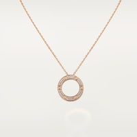 [Luna Brilliance] LOVE NECKLACE 16MM  FULL DIAMOND