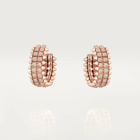 [Luna Brilliance] CLASH 9.2MM FULL DIAMOND DOUBLE ROW EARRINGS