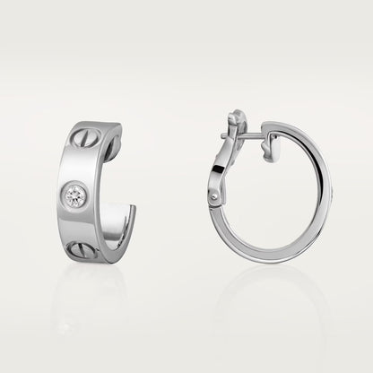 [Luna Brilliance] LOVE EARRINGS 5.7MM 2 DIAMONDS