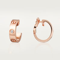 [Luna Brilliance] LOVE EARRINGS 5.7MM 2 DIAMONDS