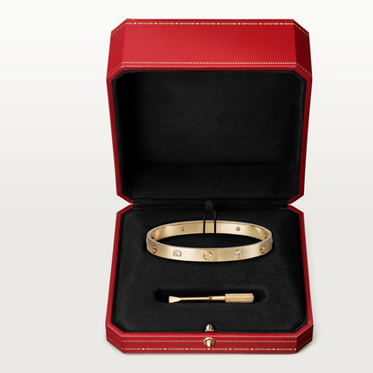 [Luna Brilliance] LOVE BRACELET 6.1MM 4 DIAMONDS