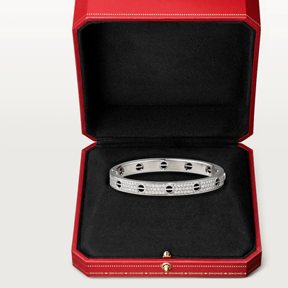 [Luna Brilliance]LOVE BRACELET 6.1MM DIAMOND-PAVED CERAMIC