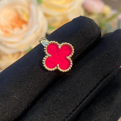 [Luna Brilliance]NEW CLOVER PINK ENAMEL RINGS
