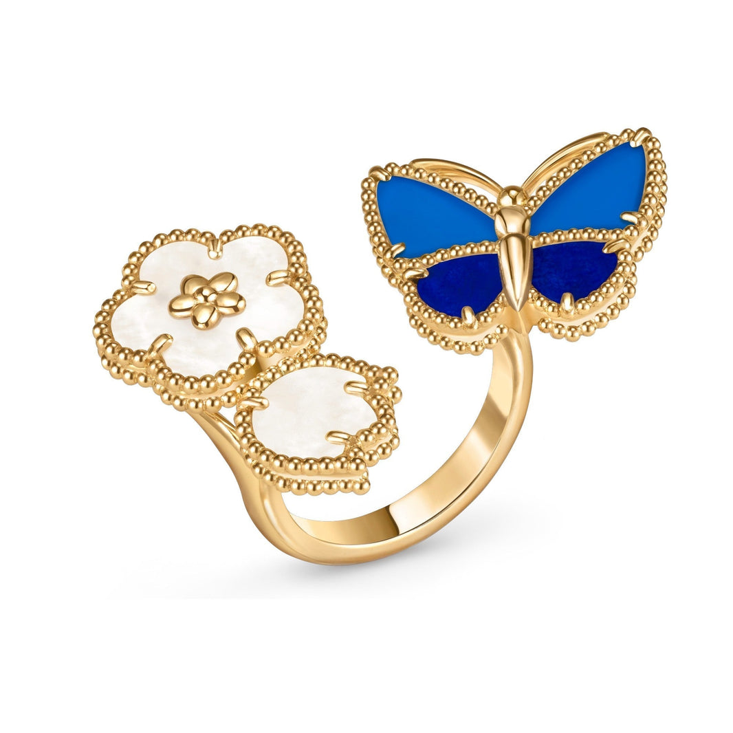 [Luna Brilliance]LUCKY SPRING BUTTERFLY OPEN-FACE RINGS