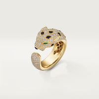[Luna Brilliance] PANTHERE SPOTTED FULL DIAMOND MEDIUM RING