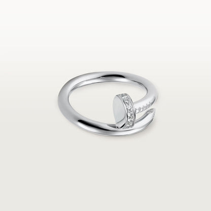 [Luna Brilliance] JUSTE RING 2.6MM HALF DIAMOND