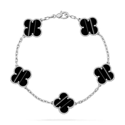 [Luna Brilliance] CLOVER 5 MOTIF PULSAR STONE BRACELET COLLECTION