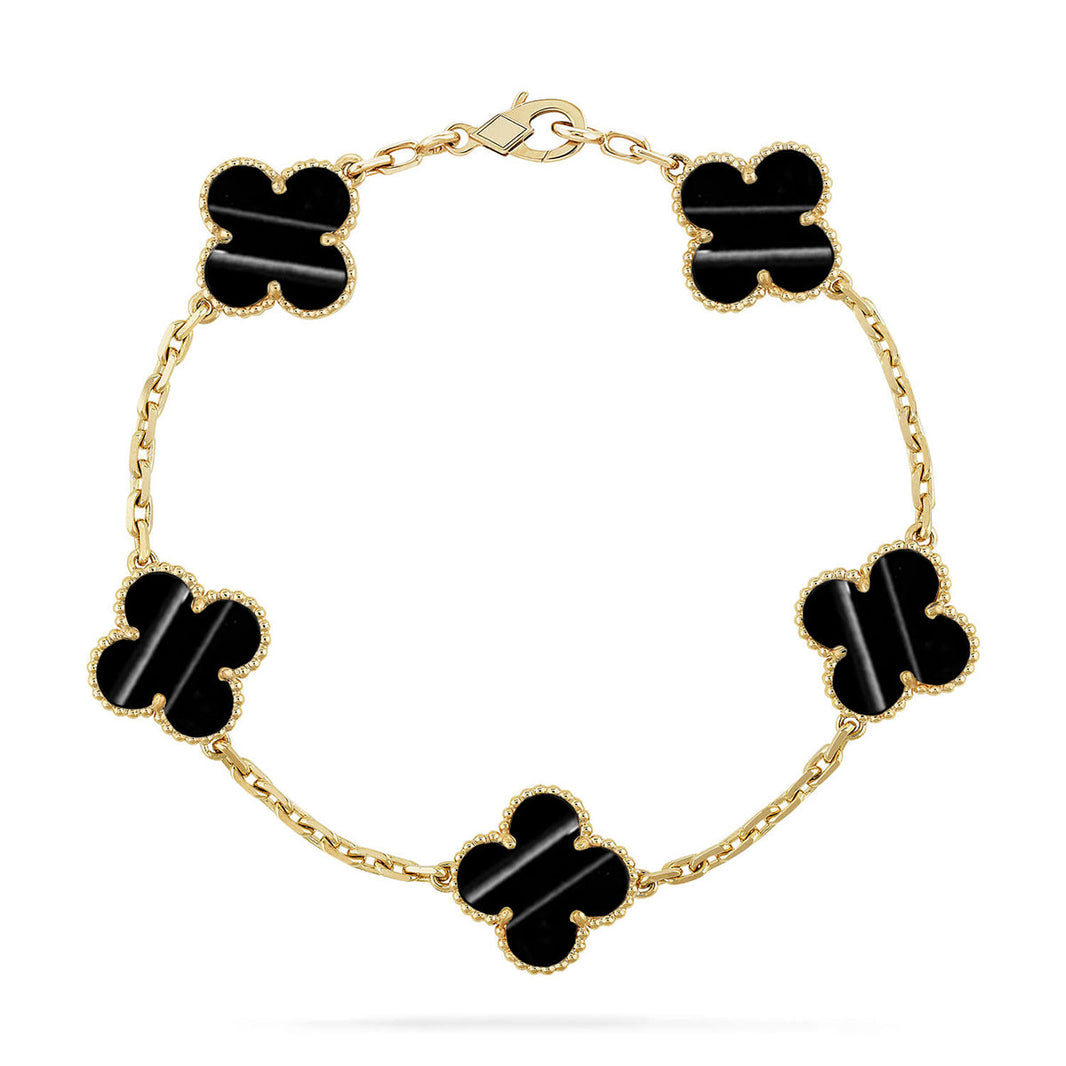 [Luna Brilliance] CLOVER 5 MOTIF PULSAR STONE BRACELET COLLECTION