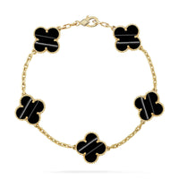 [Luna Brilliance] CLOVER 5 MOTIF PULSAR STONE BRACELET COLLECTION