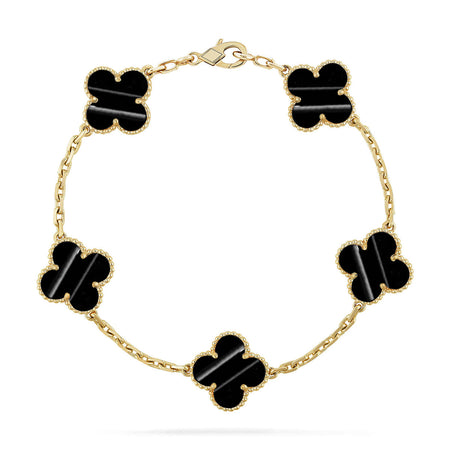 [Luna Brilliance] CLOVER 5 MOTIF PULSAR STONE BRACELET COLLECTION