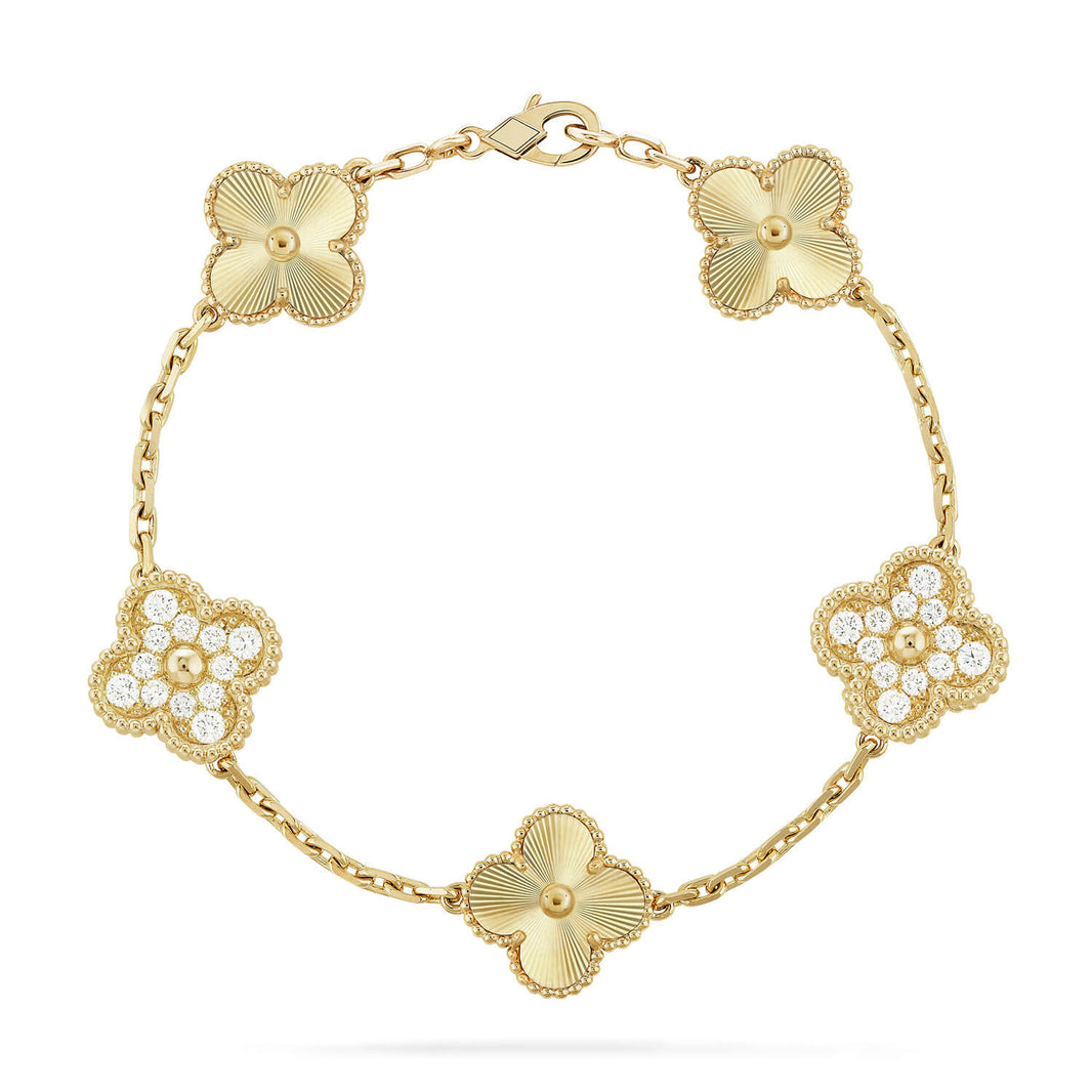 [Luna Brilliance] CLOVER 5 MOTIF LASER BRACELET COLLECTION
