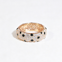 [Luna Brilliance] PANTHERE SPOTTED FULL DIAMOND RING