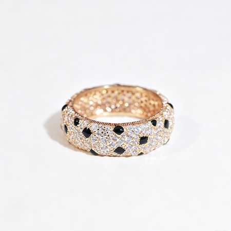 [Luna Brilliance] PANTHERE SPOTTED FULL DIAMOND RING