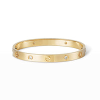 [Luna Brilliance] LOVE BRACELET 6.1MM 4 DIAMONDS