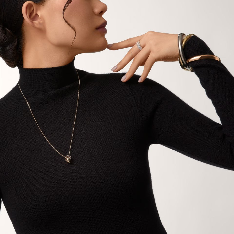 [Luna Brilliance] TRINITY CUSHION NECKLACE COLLECTION