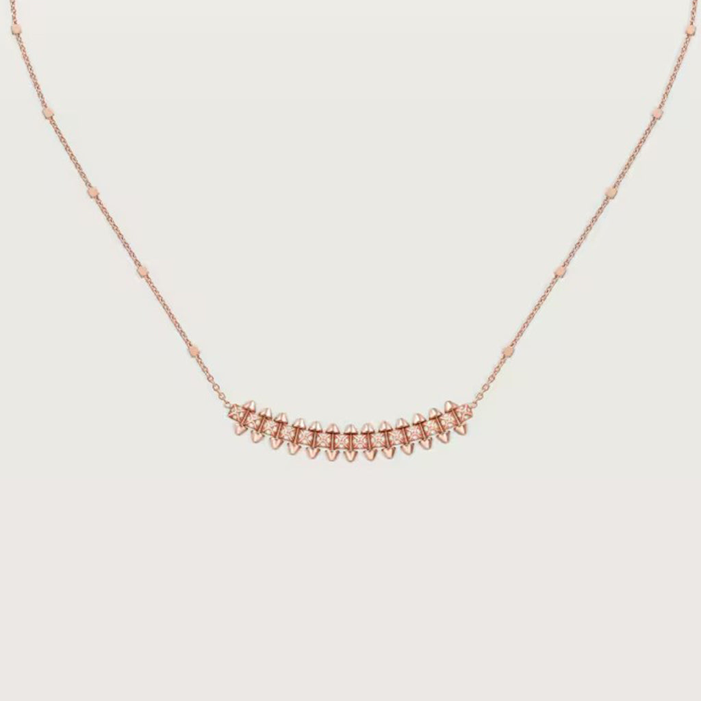 [Luna Brilliance] CLASH  SMALL FULL DIAMOND NECKLACE