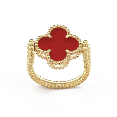[Luna Brilliance]CLOVER RIVERSIBLE RING GOLD COLLECTION