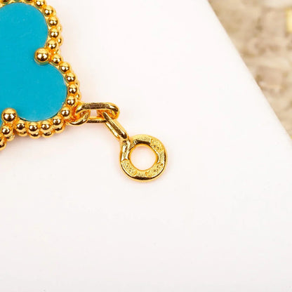 [Luna Brilliance] CLOVER 5 MOTIF TURQUOISE BRACELET COLLECTION