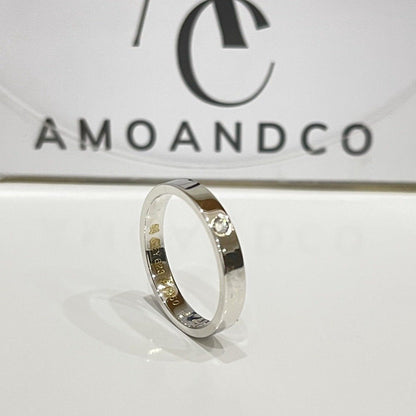 [Luna Brilliance]LOVE RING 4MM 1 DIAMOND