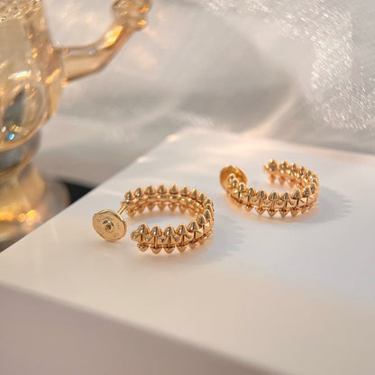 [Luna Brilliance] CLASH SMALL HOOP EARRINGS
